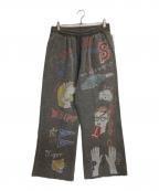 SEVESKIGセヴシグ）の古着「Graffiti Wool Sweat Pants」｜グレー