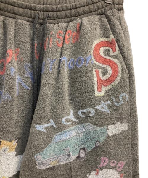 SEVESKIG（セヴシグ）SEVESKIG (セヴシグ) Graffiti Wool Sweat Pants グレー サイズ:Ｌの古着・服飾アイテム