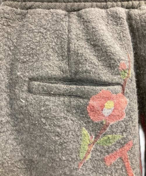 SEVESKIG（セヴシグ）SEVESKIG (セヴシグ) Graffiti Wool Sweat Pants グレー サイズ:Ｌの古着・服飾アイテム