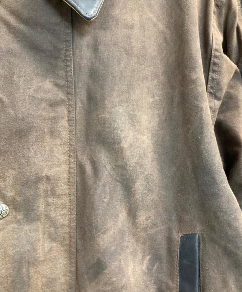 BURKE WILLS（バークトウィルズ）BURKE WILLS (バークトウィルズ) オイルドワークジャケット ブラウン サイズ:XLの古着・服飾アイテム