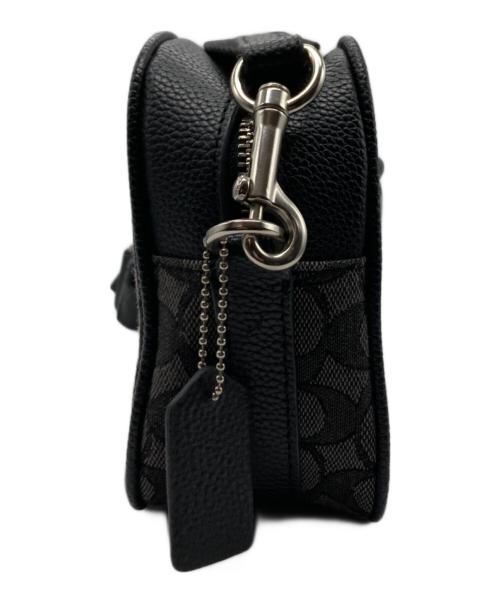 COACH（コーチ）COACH (コーチ) シグネチャーショルダーバッグ ブラック×グレーの古着・服飾アイテム