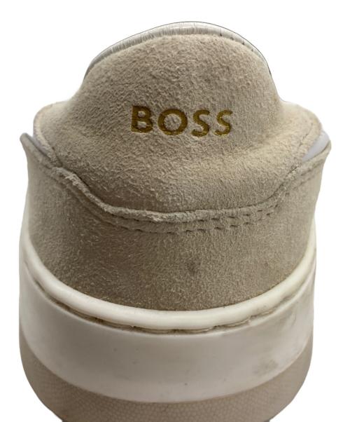 BOSS（ボス）BOSS (ボス) レザースニーカー ホワイト サイズ:25cmの古着・服飾アイテム