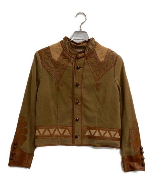 RALPH LAUREN（ラルフローレン）RALPH LAUREN (ラルフローレン) フォークロアジャケット ブラウン サイズ:Ｓの古着・服飾アイテム