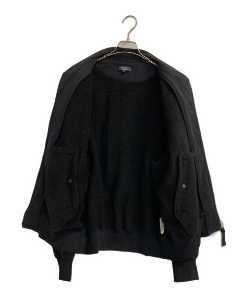 COMME des GARCONS HOMME（コムデギャルソン オム）COMME des GARCONS HOMME (コムデギャルソン オム) 25AW 綿ウール裏毛MA-1ジャケット ブラック サイズ:Ｌの古着・服飾アイテム