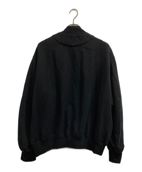 COMME des GARCONS HOMME（コムデギャルソン オム）COMME des GARCONS HOMME (コムデギャルソン オム) 25AW 綿ウール裏毛MA-1ジャケット ブラック サイズ:Ｌの古着・服飾アイテム