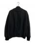 COMME des GARCONS HOMME (コムデギャルソン オム) 25AW 綿ウール裏毛MA-1ジャケット ブラック サイズ:Ｌ：40000円