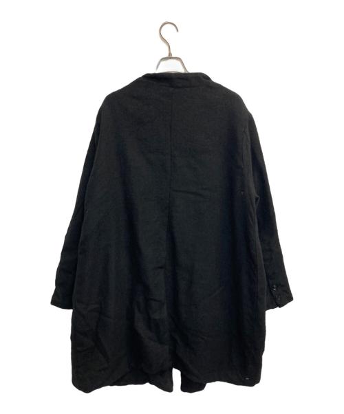 GARMENT REPRODUCTION OF WORKERS（ガーメントリプロダクションオブワーカーズ）GARMENT REPRODUCTION OF WORKERS (ガーメントリプロダクションオブワーカーズ) ウールリネンコート ブラック サイズ:2の古着・服飾アイテム