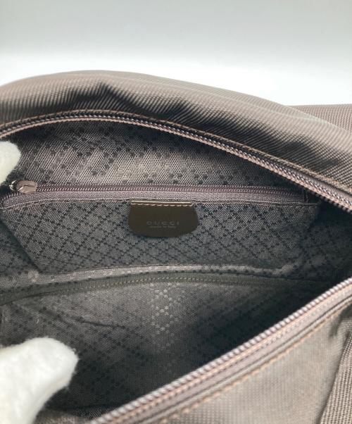 GUCCI（グッチ）GUCCI (グッチ) バンブーハンドルナイロントートバッグ ブラウンの古着・服飾アイテム