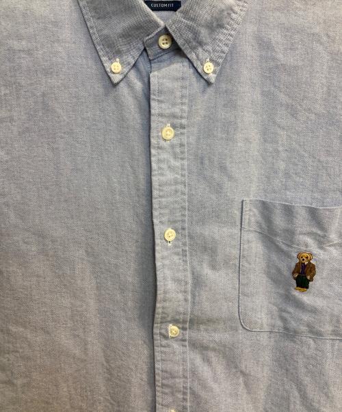 POLO RALPH LAUREN（ポロ・ラルフローレン）POLO RALPH LAUREN (ポロ・ラルフローレン) ポロベアワッペンオックスフォードシャツ ブルー サイズ:ＸＬの古着・服飾アイテム