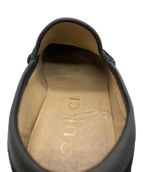 GUCCI（グッチ）GUCCI (グッチ) スウェードビットローファー ブラック サイズ:5 1/2 Dの古着・服飾アイテム