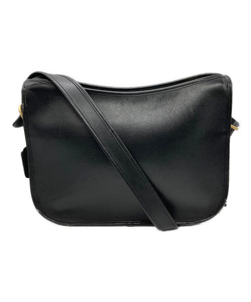 COACH（コーチ）COACH (コーチ) クラブタンレザーショルダーバッグ ブラックの古着・服飾アイテム