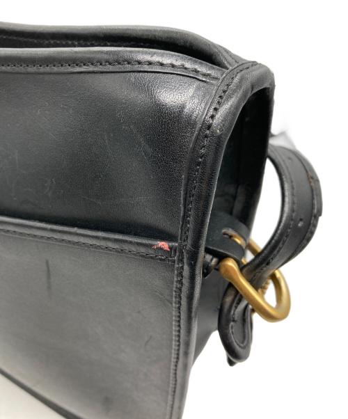 COACH（コーチ）COACH (コーチ) クラブタンレザーショルダーバッグ ブラックの古着・服飾アイテム