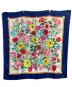 GUCCI (グッチ) Flora/オールドフローラ大判スカーフ ネイビー×アイボリー：10000円