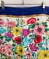 中古・古着 GUCCI (グッチ) Flora/オールドフローラ大判スカーフ ネイビー×アイボリー：10000円