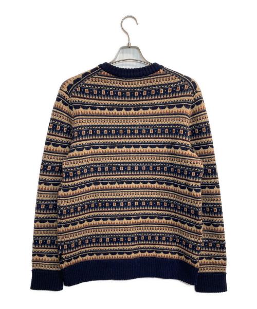 Patagonia（パタゴニア）Patagonia (パタゴニア) メンズ・リサイクル・ウールブレンド・セーター ベージュ×ネイビー サイズ:Ｍの古着・服飾アイテム