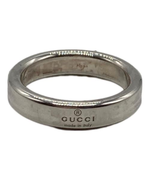 GUCCI（グッチ）GUCCI (グッチ) ダイアゴナルインターロッキングGスリムシルバーリング シルバー サイズ:9号の古着・服飾アイテム