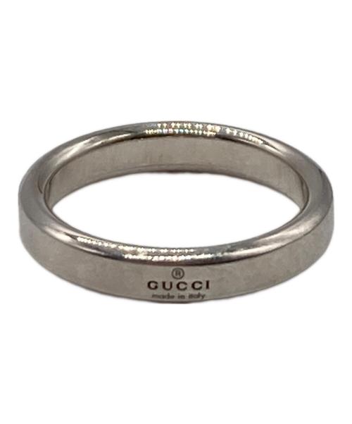 GUCCI（グッチ）GUCCI (グッチ) ダイアゴナルインターロッキングGスリムシルバーリング シルバー サイズ:17号の古着・服飾アイテム