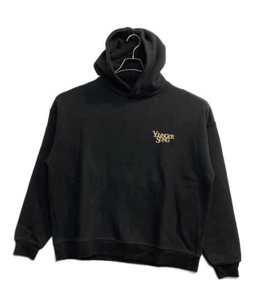 YOUNGER SONG（ヤンガーソング）YOUNGER SONG (ヤンガーソング) ロゴプルオーバーパーカー ブラック サイズ:Ⅼの古着・服飾アイテム
