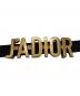 DIOR (ディオール) JADIOR/ゴールドロゴプレートチョーカー ゴールド×ブラック：13000円