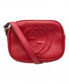 GUCCIグッチ）の古着「ソーホースモール ディスコバッグ」｜レッド