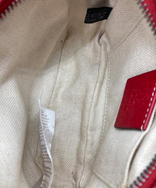 GUCCI（グッチ）GUCCI (グッチ) ソーホースモール ディスコバッグ レッドの古着・服飾アイテム
