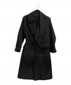 BLURHMSブラームス）の古着「Wool Ramie Motorcycle Coat」｜ブラック