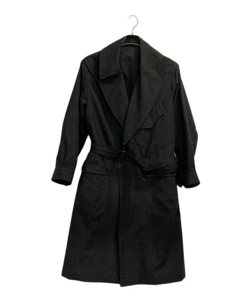 BLURHMS（ブラームス）BLURHMS (ブラームス) Wool Ramie Motorcycle Coat ブラック サイズ:2の古着・服飾アイテム
