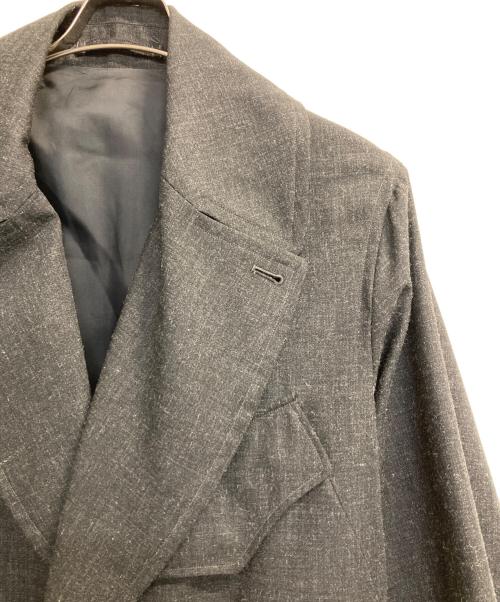 BLURHMS（ブラームス）BLURHMS (ブラームス) Wool Ramie Motorcycle Coat ブラック サイズ:2の古着・服飾アイテム
