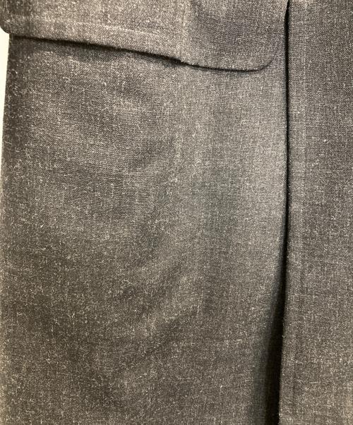 BLURHMS（ブラームス）BLURHMS (ブラームス) Wool Ramie Motorcycle Coat ブラック サイズ:2の古着・服飾アイテム