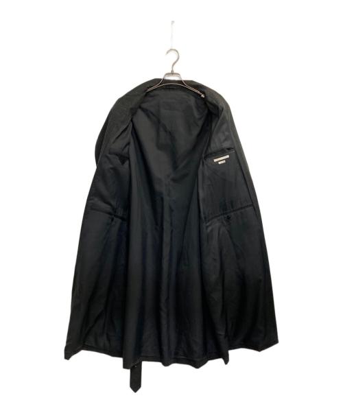 BLURHMS（ブラームス）BLURHMS (ブラームス) Wool Ramie Motorcycle Coat ブラック サイズ:2の古着・服飾アイテム