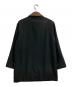 BARNEYS NEWYORK (バーニーズ・ニューヨーク) ウールライナー付きフライフロントレザーカラーコート ブラック サイズ:Ｍ：10000円
