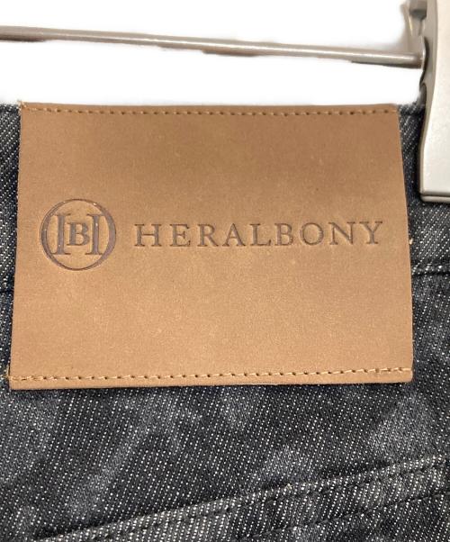 HERALBONY（ヘラルボニー）HERALBONY (ヘラルボニー) kaedeデニムストレート「かえでのチョキチョキ」BLACK ブラック サイズ:Ｍの古着・服飾アイテム