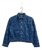 HERALBONYヘラルボニー）の古着「kaedeデニムブルゾン「かえでのチョキチョキ」BLUE」｜インディゴ