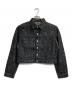HERALBONY（ヘラルボニー）の古着「kaedeデニムブルゾン「かえでのチョキチョキ」BLACK」｜ブラック
