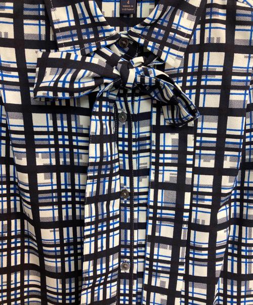 BROOKS BROTHERS（ブルックスブラザーズ）BROOKS BROTHERS (ブルックスブラザーズ) チェックシャツワンピース ブルー サイズ:4の古着・服飾アイテム
