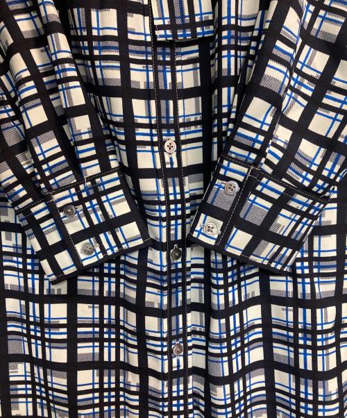 BROOKS BROTHERS（ブルックスブラザーズ）BROOKS BROTHERS (ブルックスブラザーズ) チェックシャツワンピース ブルー サイズ:4の古着・服飾アイテム