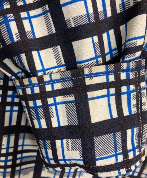 BROOKS BROTHERS（ブルックスブラザーズ）BROOKS BROTHERS (ブルックスブラザーズ) チェックシャツワンピース ブルー サイズ:4の古着・服飾アイテム