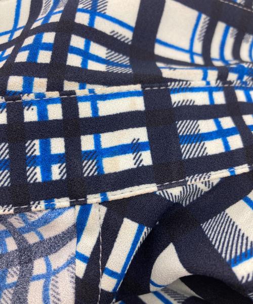 BROOKS BROTHERS（ブルックスブラザーズ）BROOKS BROTHERS (ブルックスブラザーズ) チェックシャツワンピース ブルー サイズ:4の古着・服飾アイテム