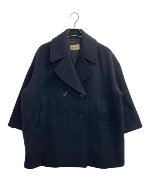 Curensology（カレンソロジー）Curensology (カレンソロジー) メルトオーバーPコート ネイビー サイズ:36の古着・服飾アイテム