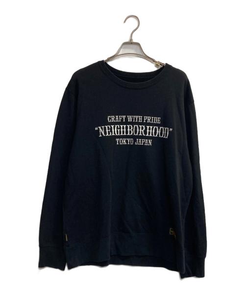 NEIGHBORHOOD（ネイバーフッド）NEIGHBORHOOD (ネイバーフッド) PAP / EC-CREW . LS ブラック サイズ:Ｌの古着・服飾アイテム