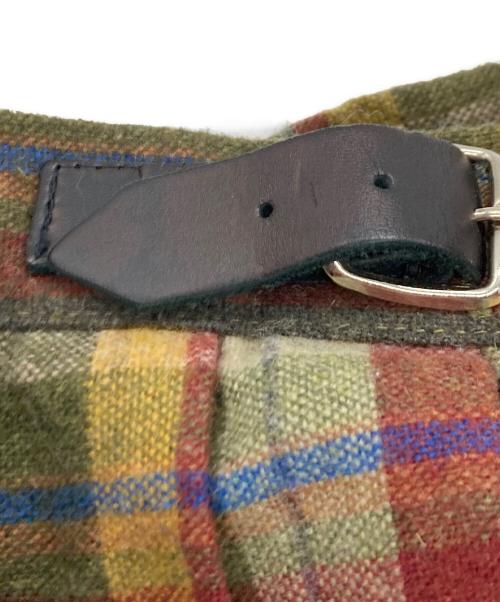 O'NEIL OF DUBLIN（オニール オブ ダブリン）O'NEIL OF DUBLIN (オニール オブ ダブリン) チェックスカート カーキ×レッド サイズ:46の古着・服飾アイテム
