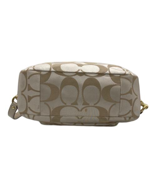 COACH（コーチ）COACH (コーチ) クリスティン シグネチャー2wayバッグ ベージュの古着・服飾アイテム