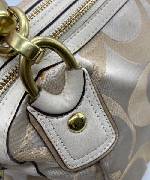 COACH（コーチ）COACH (コーチ) クリスティン シグネチャー2wayバッグ ベージュの古着・服飾アイテム