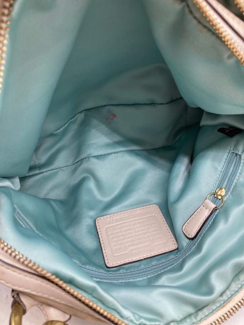 COACH（コーチ）COACH (コーチ) クリスティン シグネチャー2wayバッグ ベージュの古着・服飾アイテム