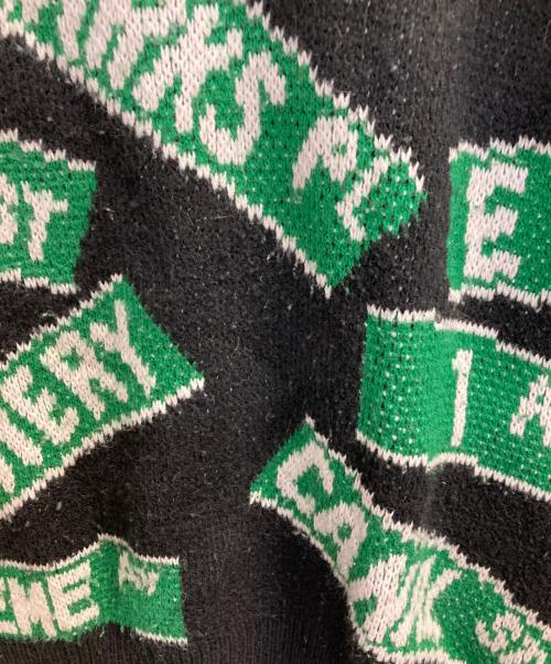 SUPREME（シュプリーム）SUPREME (シュプリーム) 21SS Street Signs Sweater グリーン×ブラック サイズ:ＸＬの古着・服飾アイテム