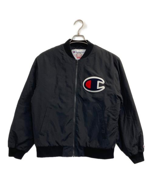 Champion（チャンピオン）Champion (チャンピオン) Supreme (シュプリーム) Color Blocked Jacket/17FW ボンバージャケット ブラック サイズ:Ｍの古着・服飾アイテム