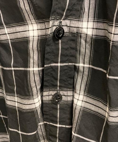 BALENCIAGA（バレンシアガ）BALENCIAGA (バレンシアガ) Shirt With Hood/シャツフーディー インディゴ×ブラック サイズ:37の古着・服飾アイテム