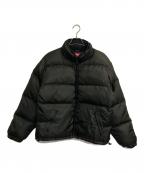 SUPREMEシュプリーム）の古着「Reflective Sleeve Logo Puffy Jacket」｜ブラック