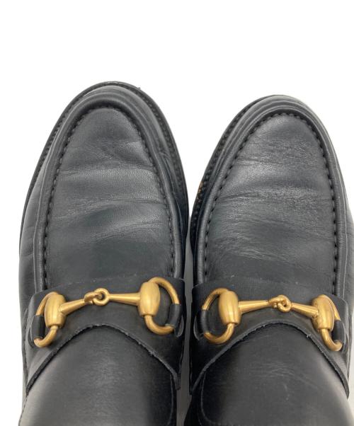 GUCCI（グッチ）GUCCI (グッチ) ホースビットチャッカブーツ ブラック サイズ:6 1/2の古着・服飾アイテム