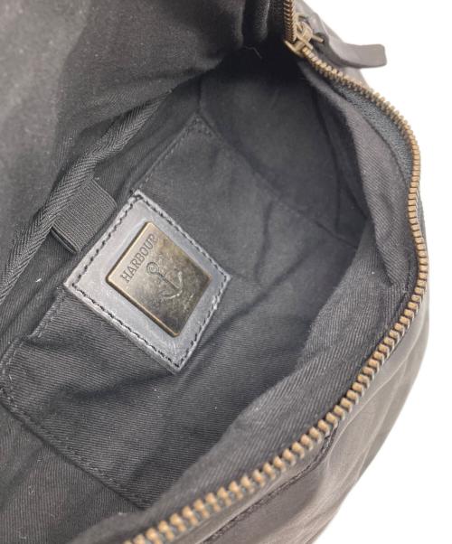 HARBOUR 2nd（ハーバーセカンド）HARBOUR 2nd (ハーバーセカンド) レザーウエストポーチ ブラックの古着・服飾アイテム